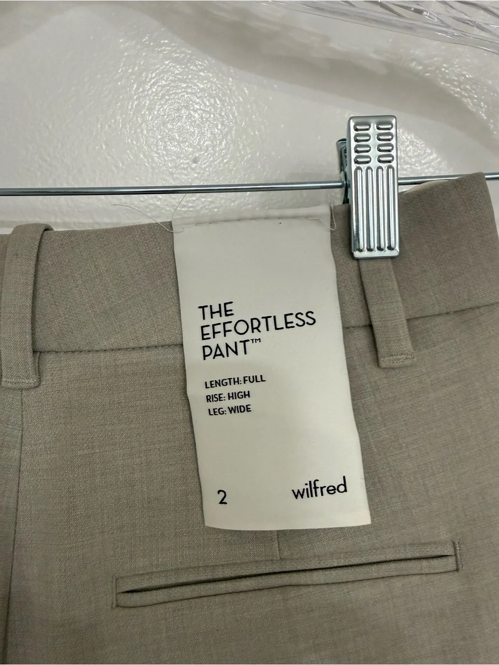 Aritzia Effortless Pant in Heather Ashen - Picture 4 of 4
